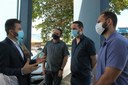 Affonso Cândido e Marcelo Lemos acompanham senador Marcos Rogério em unidades de saúde Affonso Cândido e Marcelo Lemos acompanham senador Marcos Rogério em unidades de saúde