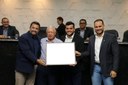 Mário Valério Gazin recebe homenagem da Câmara Mário Valério Gazin recebe homenagem da Câmara
