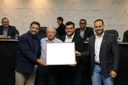 Mário Valério Gazin recebe homenagem da Câmara 