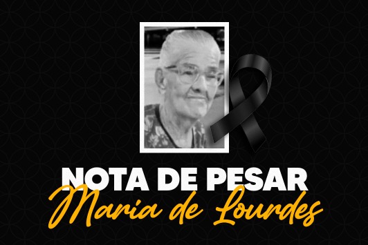 NOTA DE PESAR - Maria de Lourdes