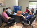 Vereadores se reúnem com prefeito Marcito Pinto para  se informar de medidas para conter os riscos do Covid-19